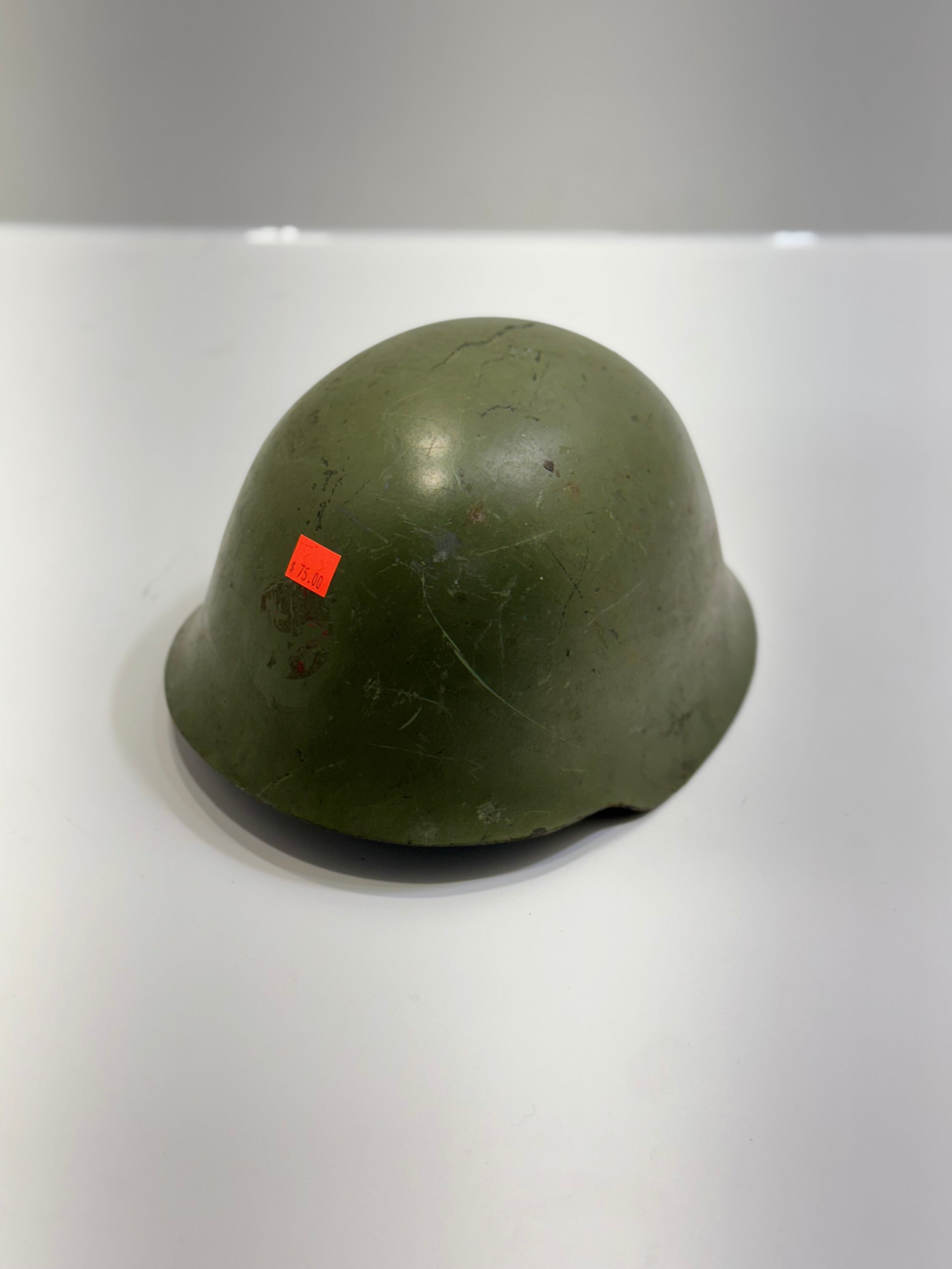 Vintage combat helmet