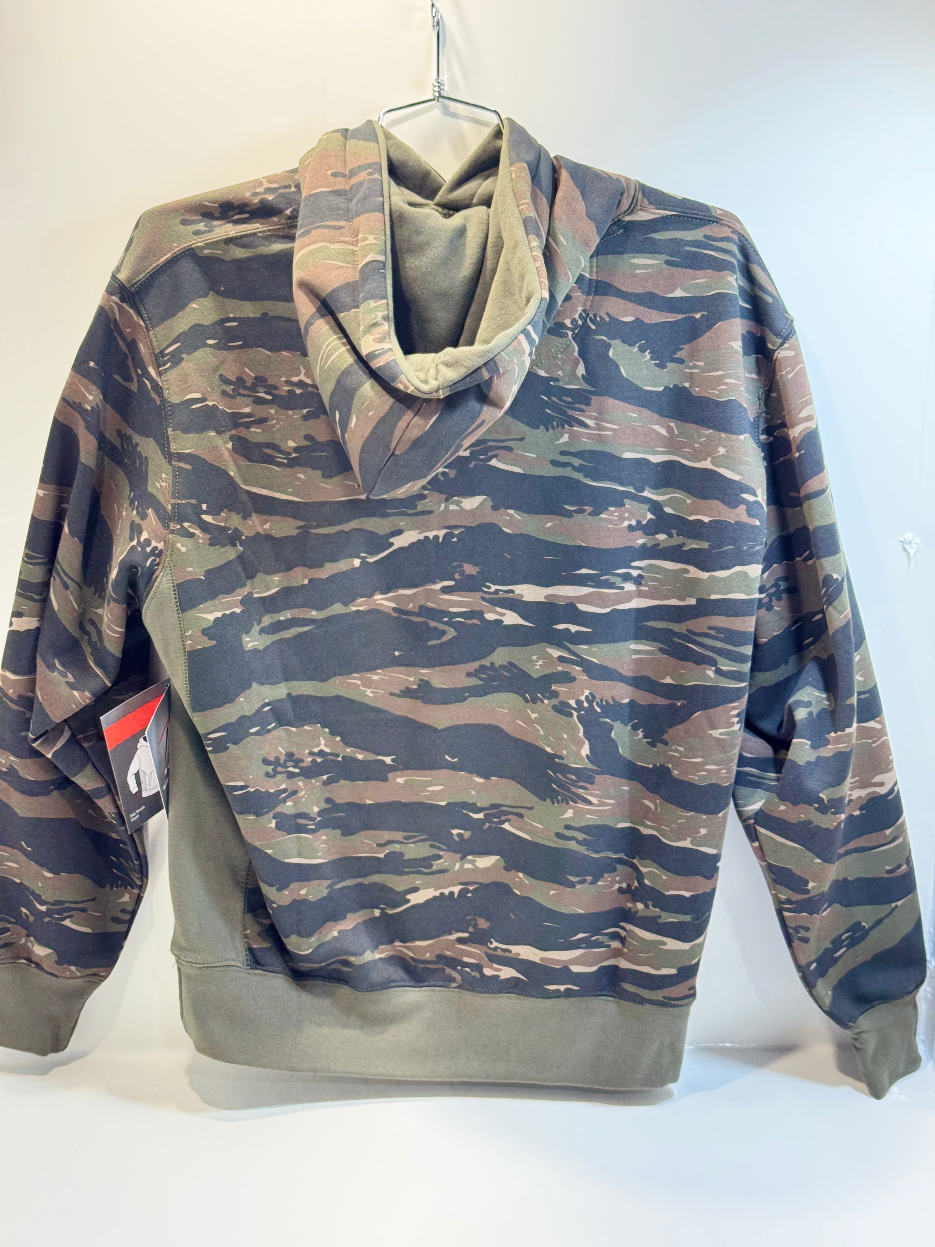 Tiger strip hoodie L