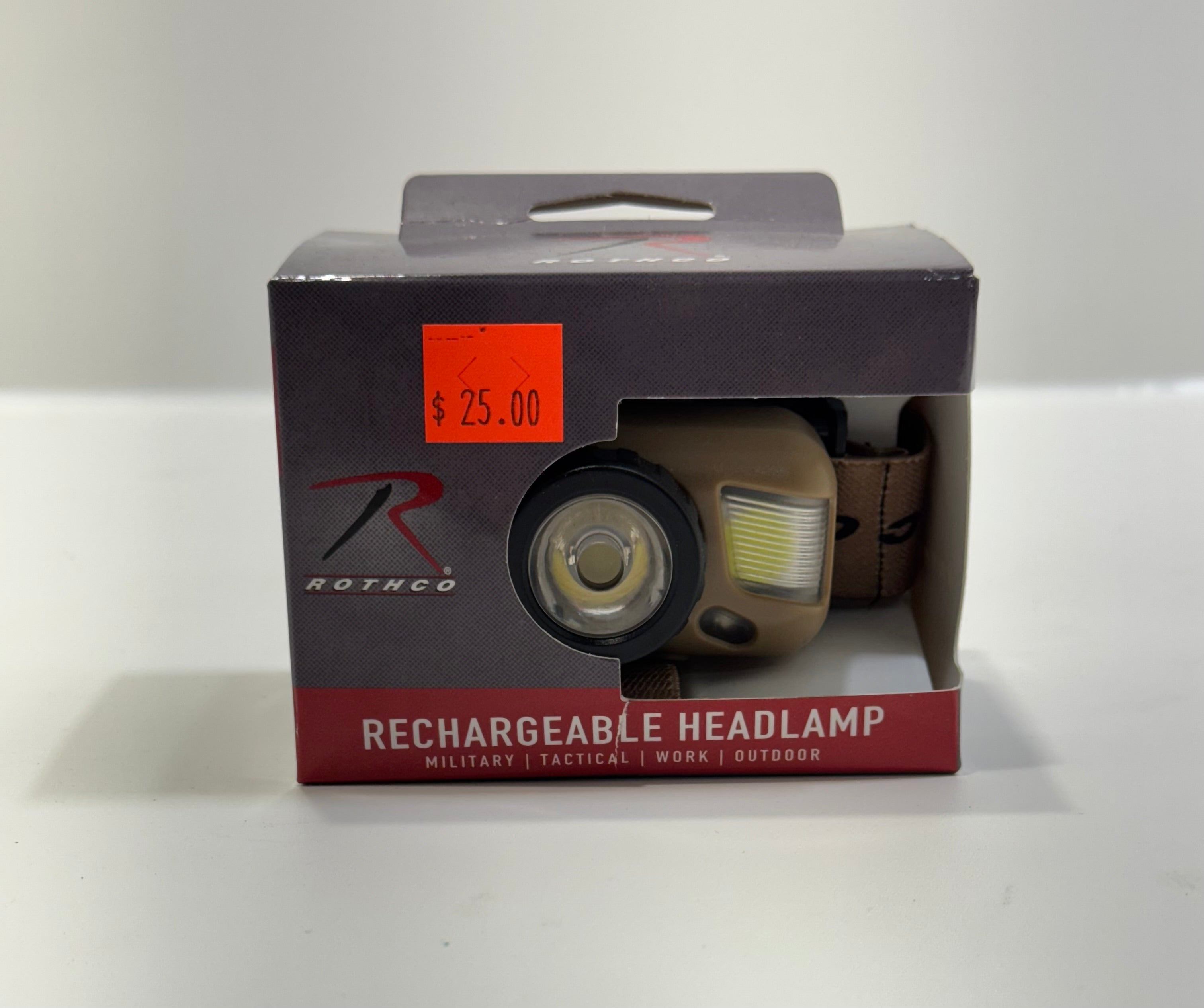 Rechargeable headlamp