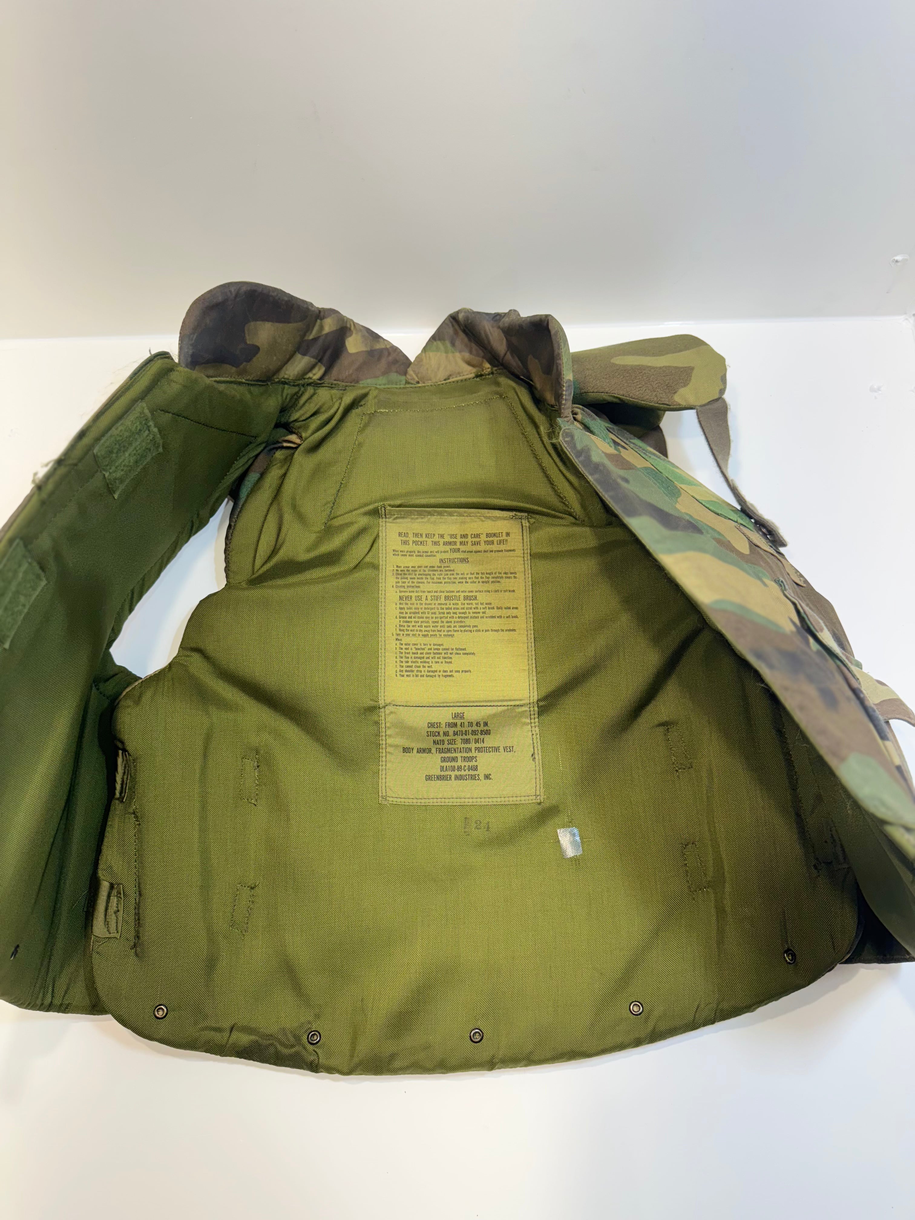 USGI flak vest large
