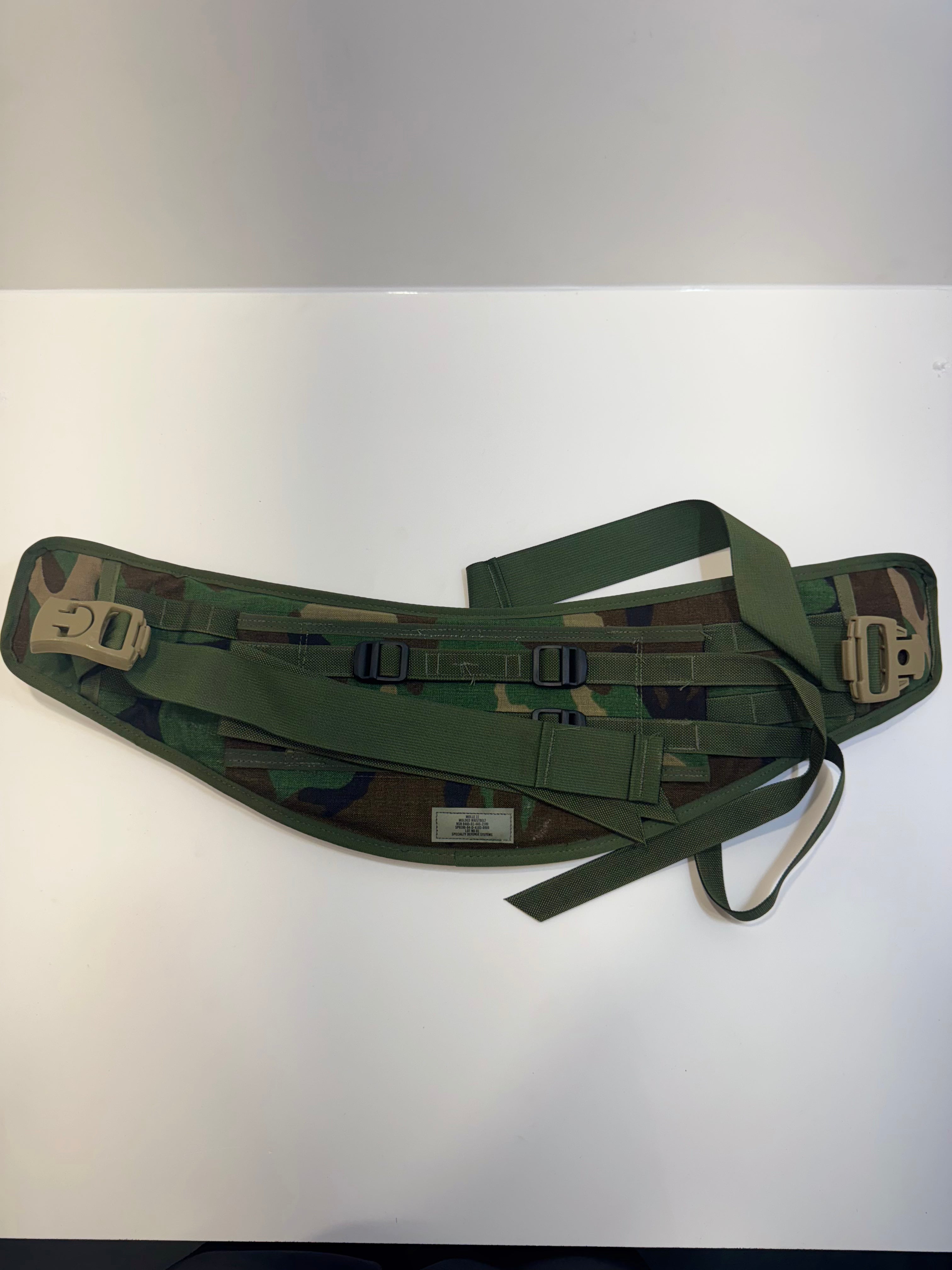 Molle pack waist belt